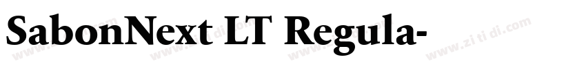 SabonNext LT Regula字体转换